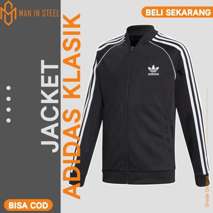 Jaket Tracktop Jacket Track top Sweter Olahraga Adidas Grade Original