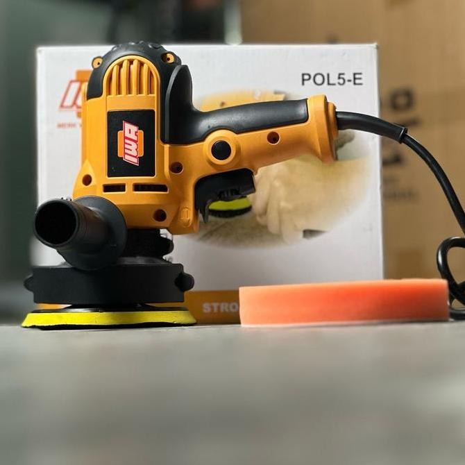 IWA Mesin Poles Body Mobil Body Motor Mesin Polisher 5" ( Termasuk Busa Poles & Kain Wols ) murah