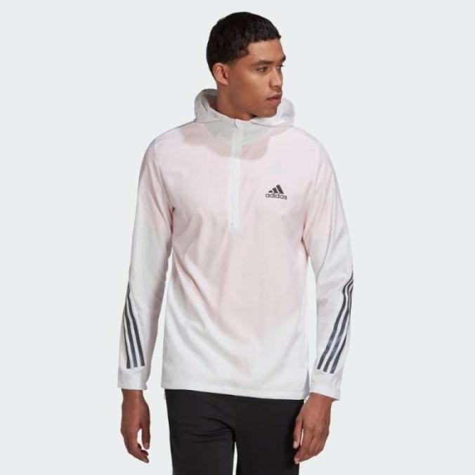 (100% ORIGINAL) Adidas Men Running Jacket Run Icons 3-Stripes Jaket
