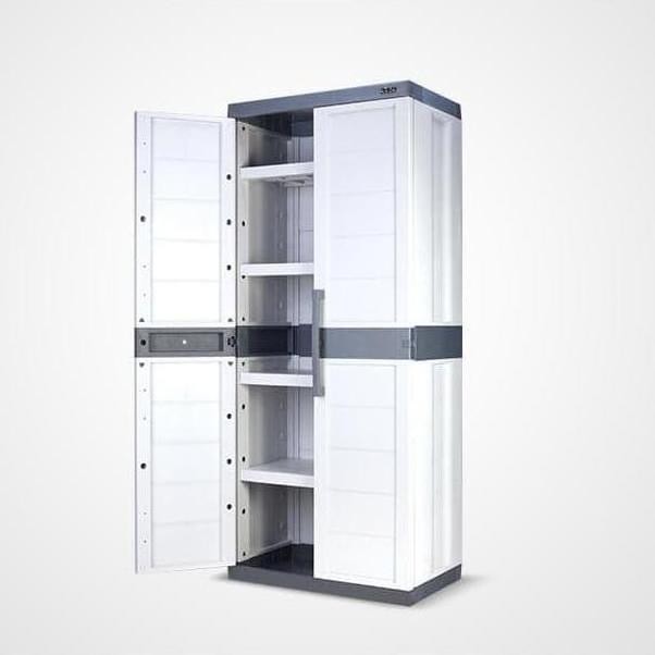 ARISA CA-202 Lemari Grey - Brown