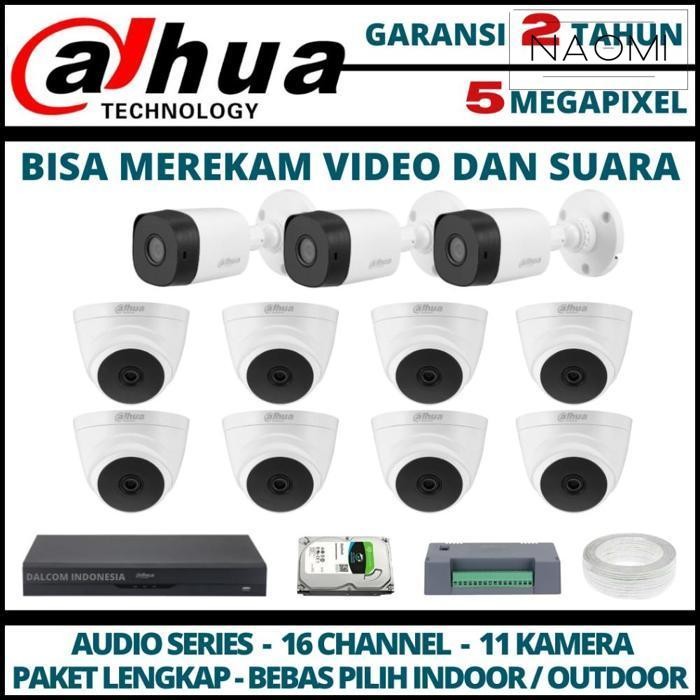 Baru Paket Cctv Dahua 5Mp Dvr 16 Channel 11 Kamera