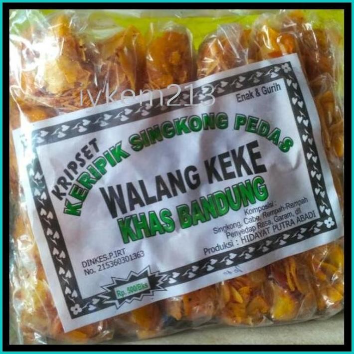 KERIPIK SINGKONG PEDAS WALANG KEKE