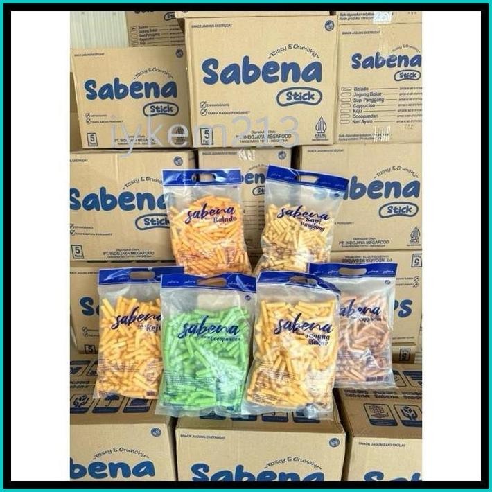 

MAKANAN RINGAN SABENA SNACK 340 GRAM BALADO KAPUCINO RASA LENGKAP KEJU MURAH SABANA CHIKI STIK COCOPANDAN PEDAS KILOAN 360GR SABENA SNAK 360GRAM