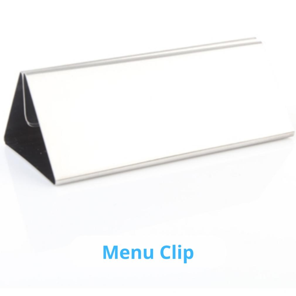 

Eh76 My56 Menu Clip Stainless / Stand Menu / pajangan menu restoran cafe Viral Original