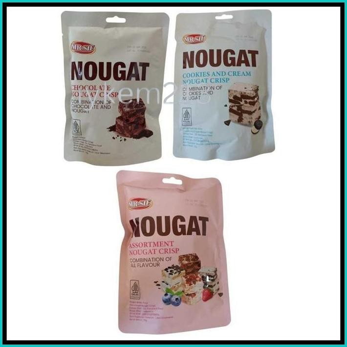 

MR.SIF NOUGAT CRISP 70G ASSORTMENT STRAWBERRY BLUEBERRY CHOCOLATE COOKIES & CREAM