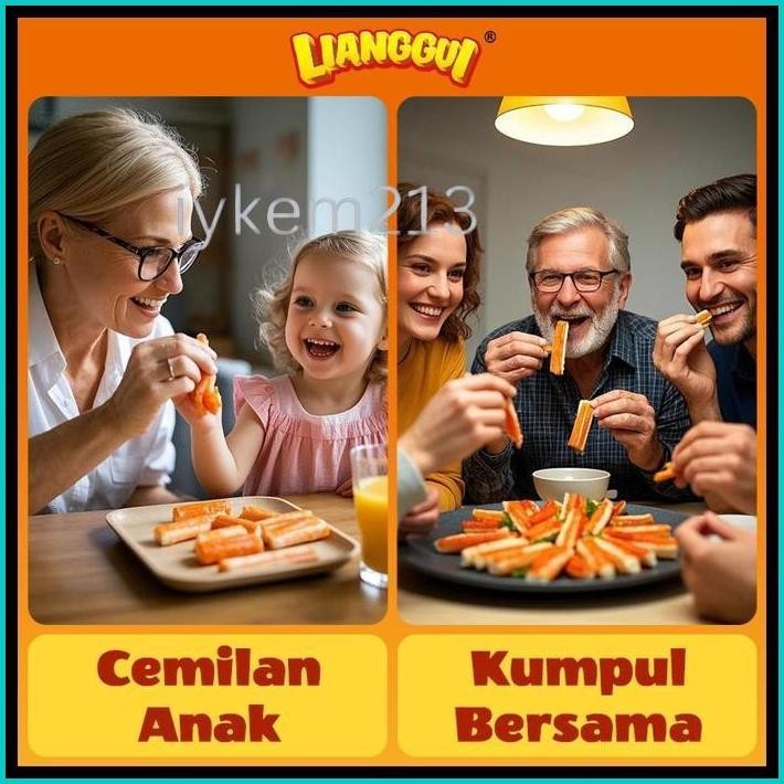 

[HALAL] [ LUVISH ] PAKET KOMBO CRAB STICK I CRAB BBQ I CRAB SPICY I CRAB FLAVOR ENAK CEMILAN