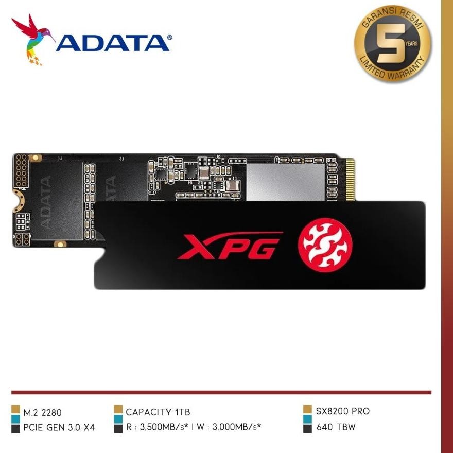 Adata - SSD XPG SX8200 PRO 1TB M.2 NVMe / XPG SX 8200 PRO 1 TB