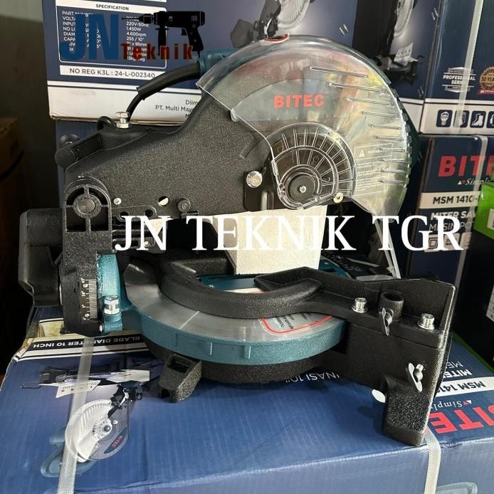 MESIN POTONG ALUMUNIUM 10 INCH BITEC MSM 1410-HM / MITER SAW BITEC 10" murah