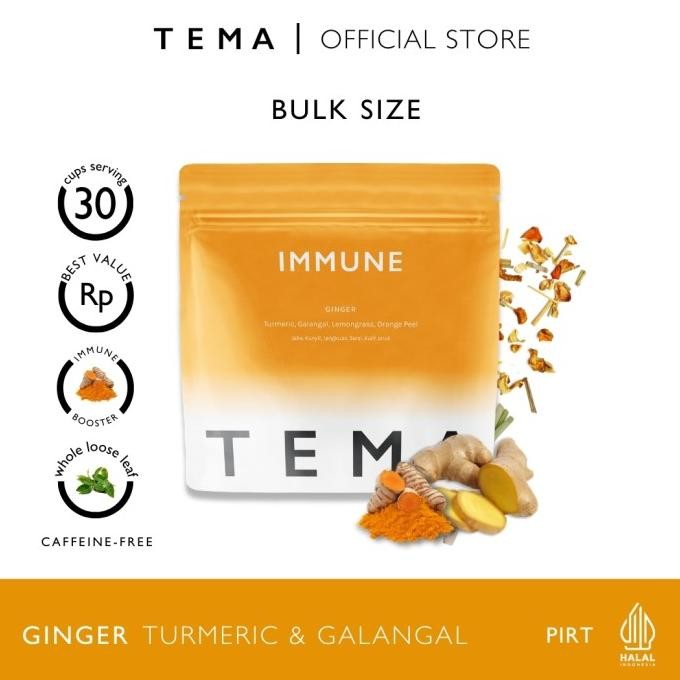 

Promo Tema Tea Loose Leaf Large Pouch - Immune / Ginger Turmeric Galangal