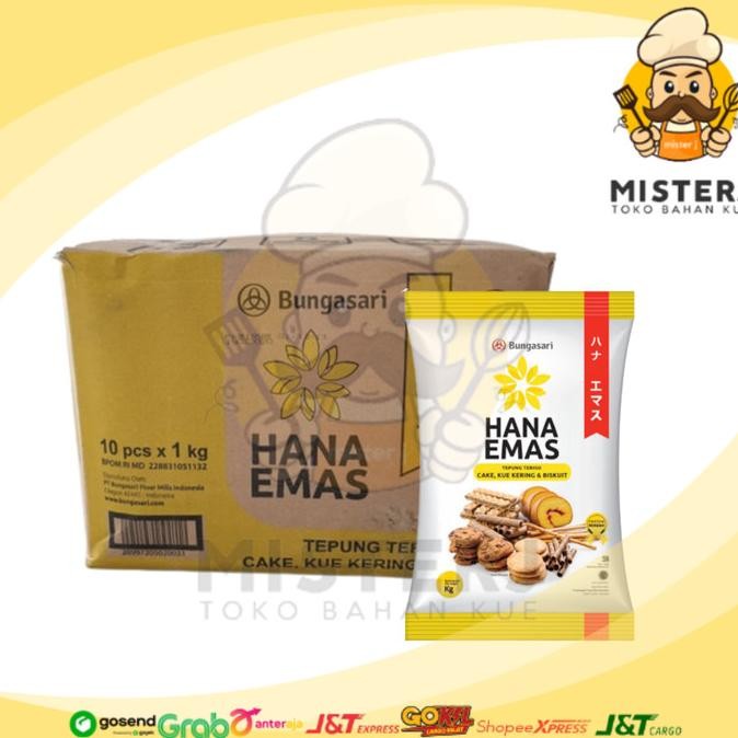

Murah Bungasari Tepung Terigu Hana Emas | 1 Kg X 10 Pcs | 1 Karton | 1 Dus