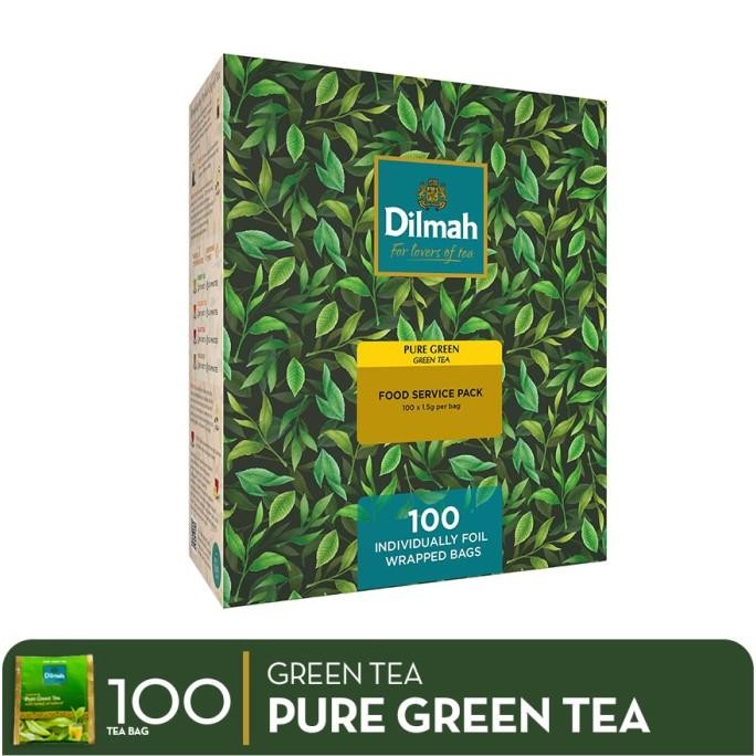 

Murah Dilmah Pure Greentea Foil Envelope 100S - Teh Celup