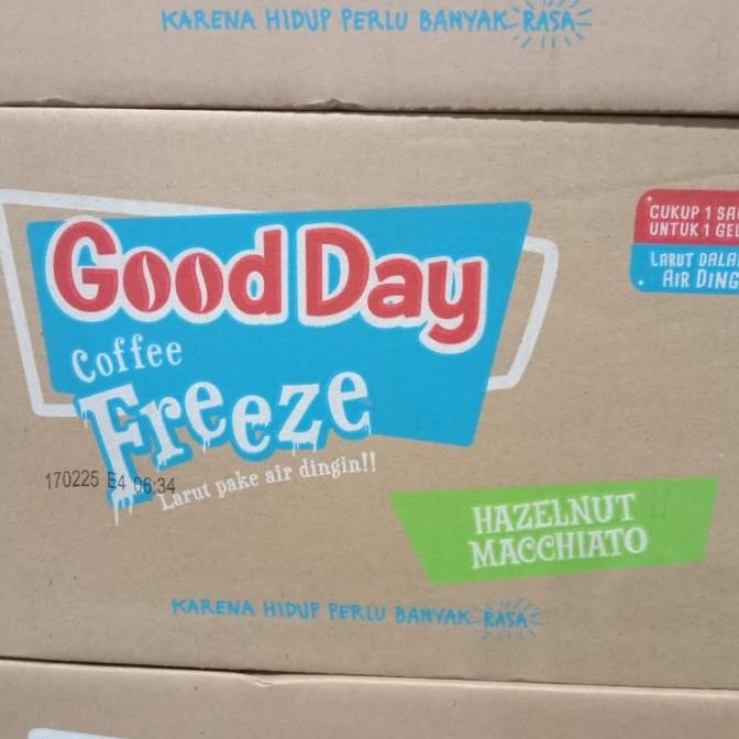

Murah Good Day Coffee Freeze Hazelnut Macchiato 1 Dus 12 Renceng Gooday