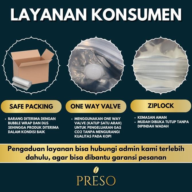 

Promo Preso Biji Kopi/Bubuk Kopi Robusta Toraja Sapan 500 Gram