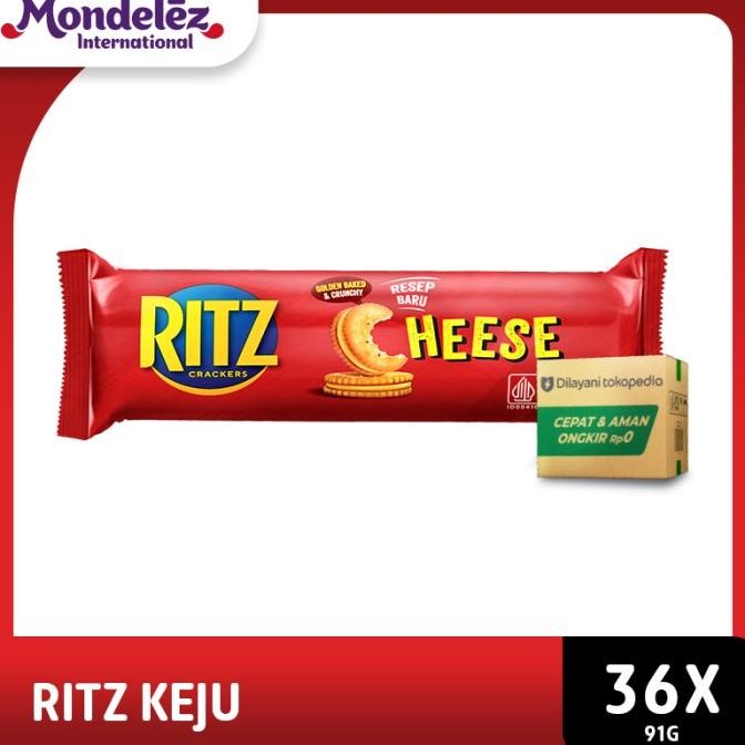 

Sale [1 Karton Isi 36 Pcs] Ritz Crackers Sandwich Biskuit Keju 91 Gr