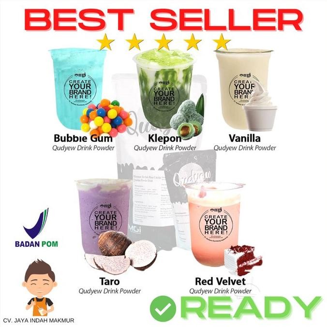 Grosir Klepon Qudyew Bubuk Minuman Come Food Drink Powder Import Taiwan Bpom