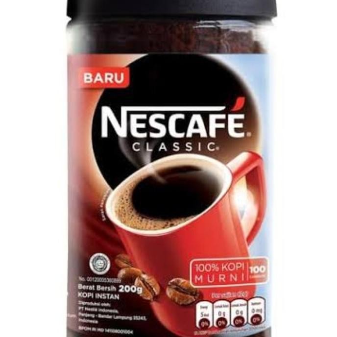 

Grosir Nescafe Kopi Instant Classic Btl 200 Gr
