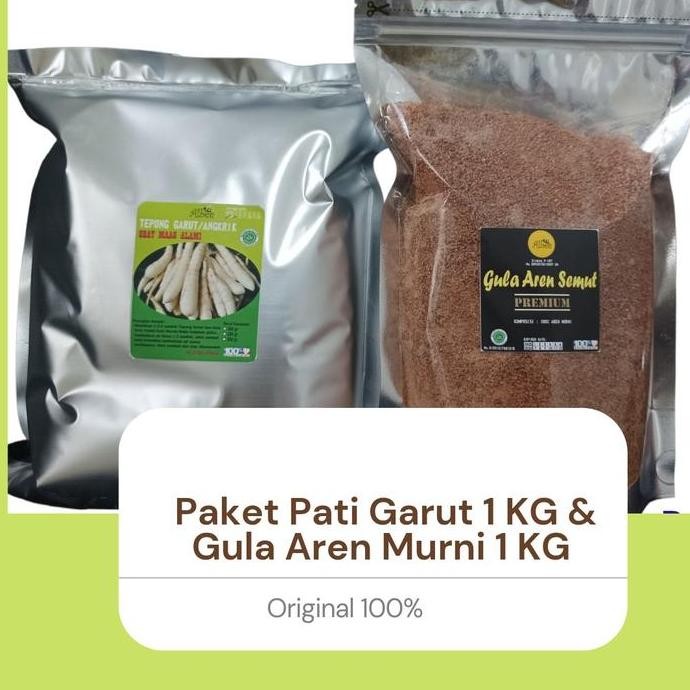 

Promo Paket Asam Lambung Tepung Garut 1Kg & Gula Aren 1Kg