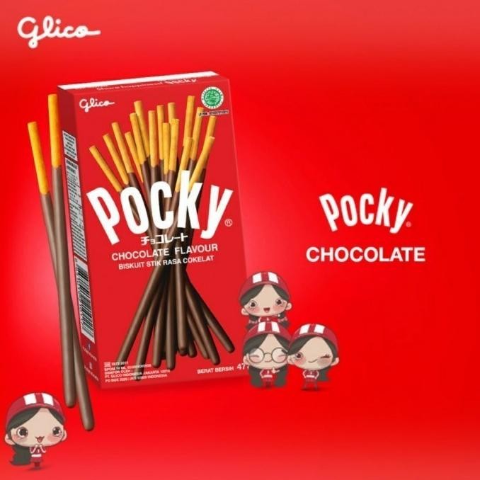 

Murah Glico Pocky Biskuit Cokelat Original Stik | Chocolate Flavour - 47 Gr (Harga 3 Box)