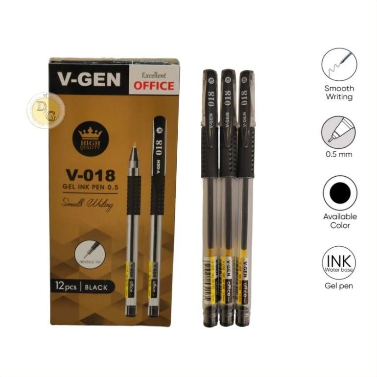 

PULPEN PEN GEL MURAH 0,5 MM / PEN GEL HITAM V-GEN GROSIR