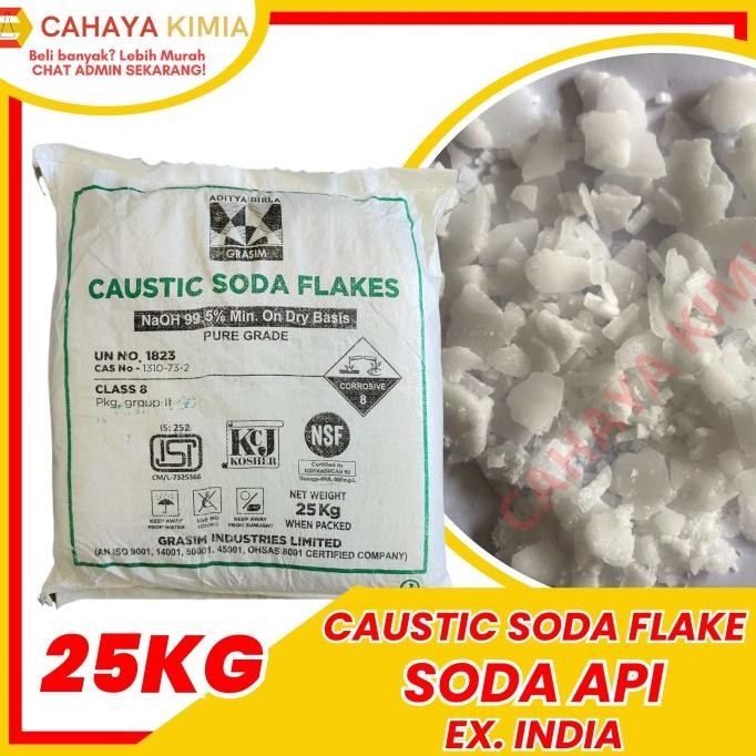 

Caustic Soda Flake (Soda Api) Ex. India 1 Zak (25 Kg) Co