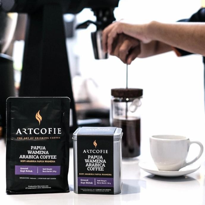 

Murah Artcofie Kopi Papua Wamena Arabica Tin Box Ground/Bubuk 150Gr