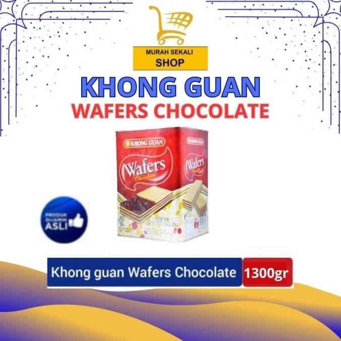 

Sale Khong Guan Wafers Chocolate 1300Gr / Khong Guan Chocolate Wafer Kaleng