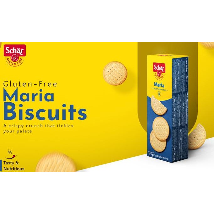 

Grosir Schar Gluten Free Maria Plain Biscuit 125Gr