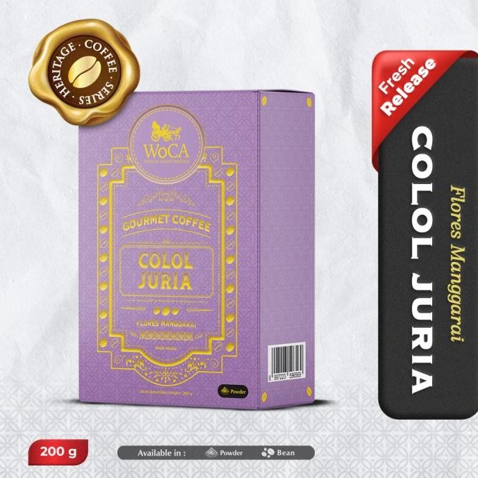 

Sale Woca Heritage Coffee Flores Manggarai Colol Juria 200G