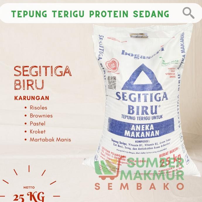 

Murah Tepung Terigu Segitiga Biru 25 Kg [Gojek / Grab Only]