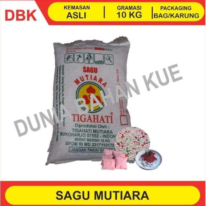 

Promo Sagu Mutiara / Pacar Cina Butiran - 1 Bag 10 Kg