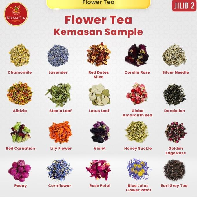 

Sale Paket Teh Bunga Mamacia Treats Flower Tea All Variant 39 Sampel Pack