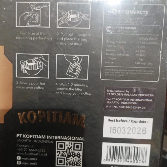 

Sale Kopitiam 100% Pure Luwak Coffee 5X10Gr