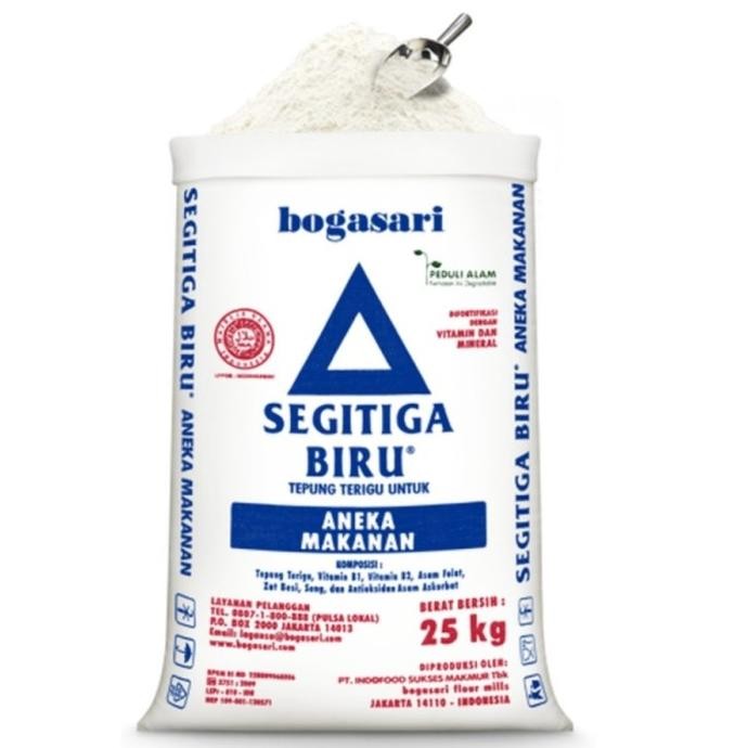 

Grosir Tepung Terigu Segitiga Biru Premium 25Kg