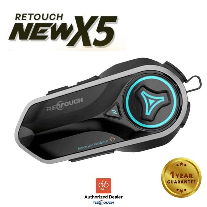 INTERKOM HELM RETOUCH X5 NEW BLUETOOTH HELMET HEADSET MOTOR TOURING 2904T