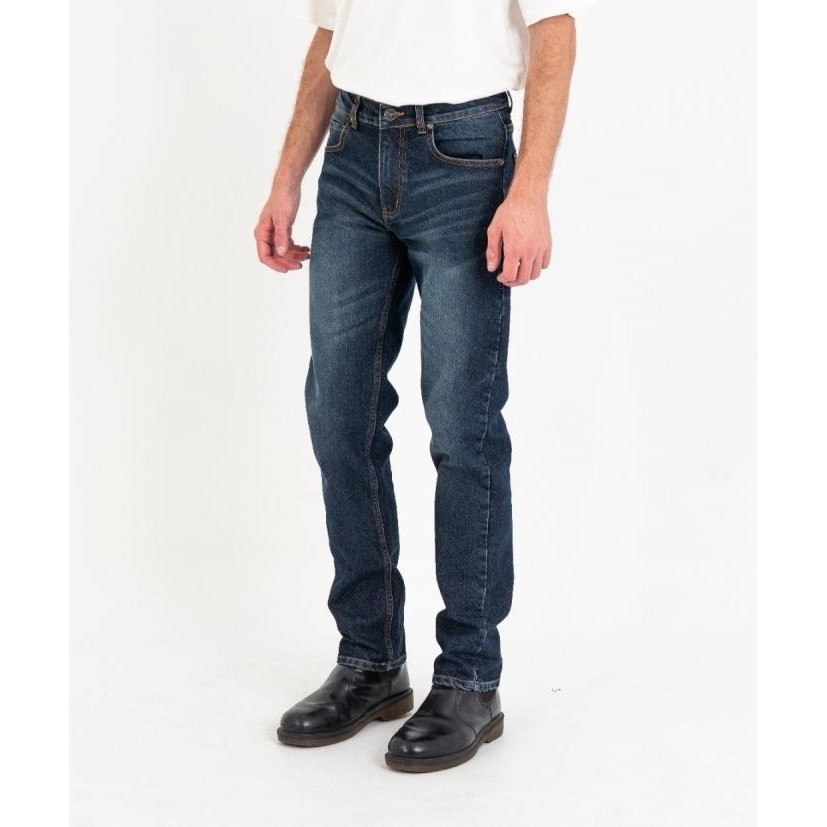 Sale Erigo Denim Pants Eduard Dark Blue Whisker - Celana Panjang Denim Unisex