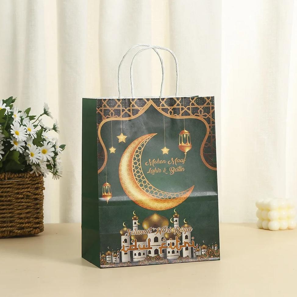 

fb-43 Best Seller Paperbag Lebaran Idul Fitri 21x15x8cm Souvenir Hampers Goodiebag Lebaran Giftbag Bahan Kertas Premium Tidak Mudah Sobek / Tas Kertas Souvenir Lebaran Idul Fitri Ramadhan Kareem Murah Termurah