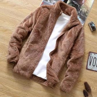 Zipper Bulu Sherfa Jaket Bulu Hangat Premium Terbaru Pria Wanita Jaket Korea Kekinian