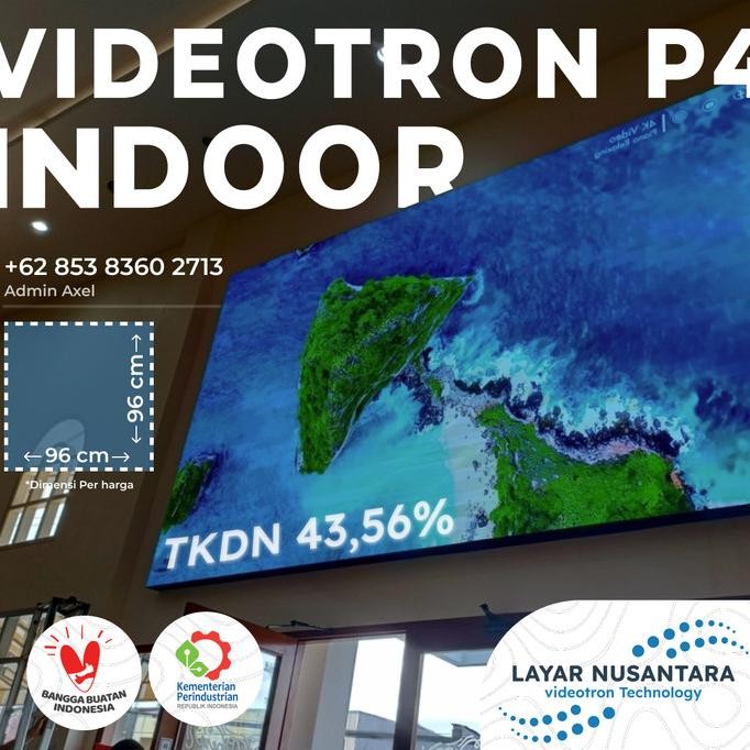 Videotron P4 Indoor - Layar Besar - Tkdn - Termurah