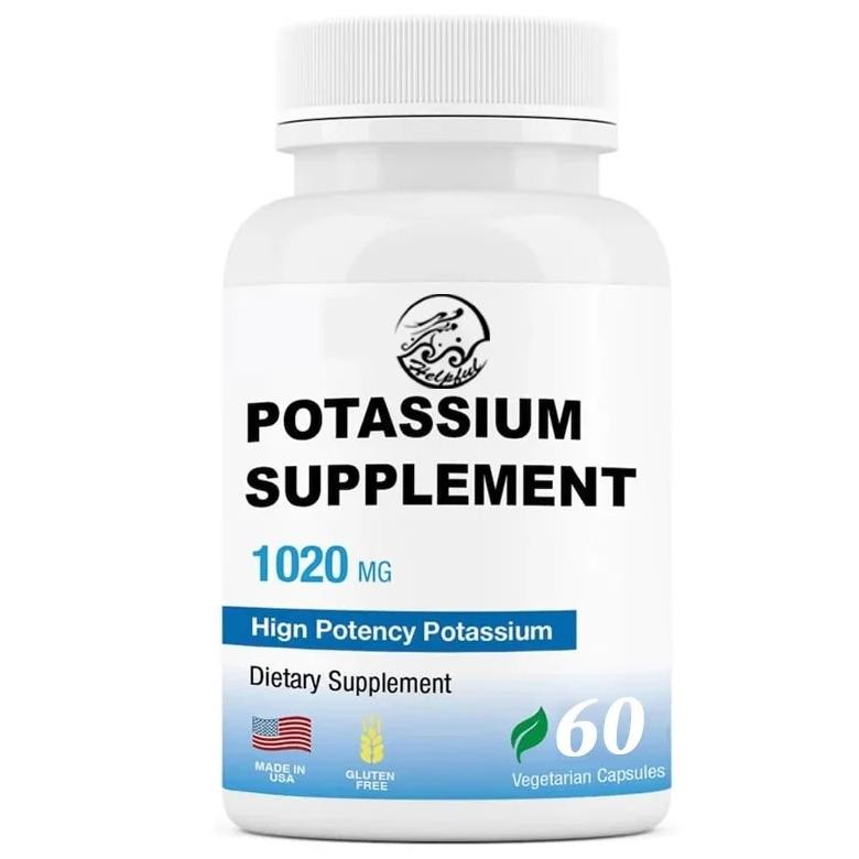 

Potassium Bicarbonate Supplement 1020 Milligrams Non Genetically Modified Gluten Free American Made 60 Vegetarian Capsules