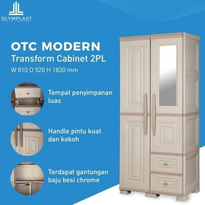 LEMARI PLASTIK OLYMPLAST OTC 2PL MODERN