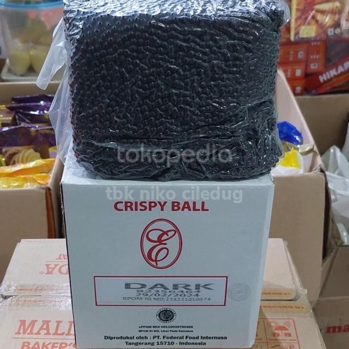 

Produk Baru!! elmer crispy ball caviar dark choco 2.5kg grab gojek