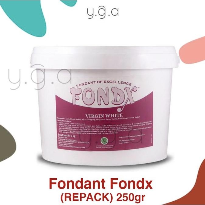 

Fondant Fondx Virgin White 250gr / Fondan (REPACK) nUg