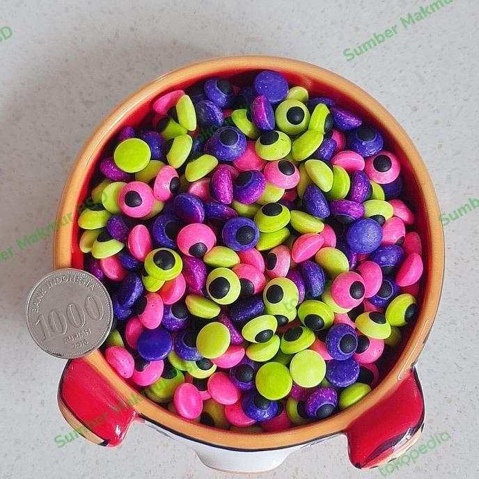 

Sprinkle bentuk bola mata bermacam ukuran kecil besar warna warni 30gr nUg