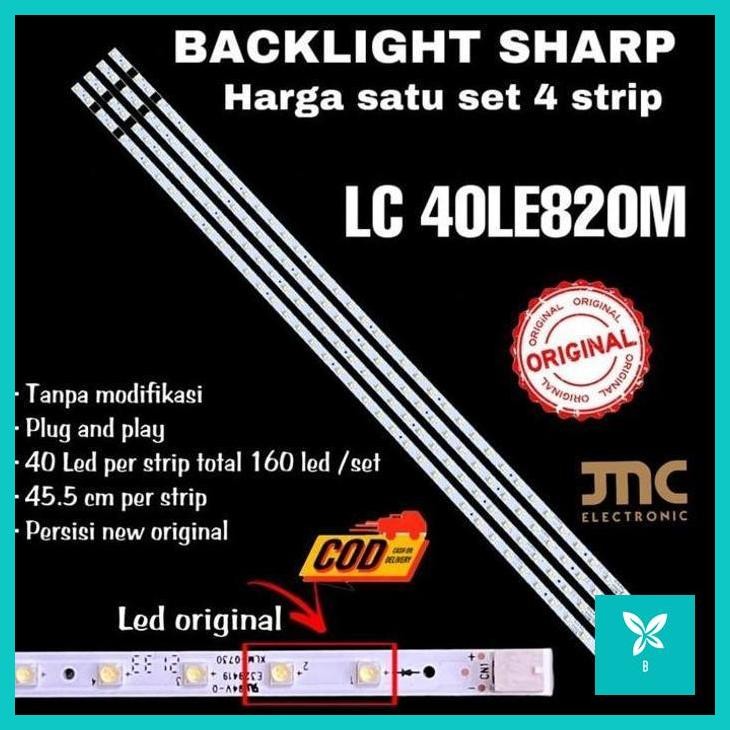 | JC | Backlight Tv Led Sharp 40 Inch Lc40le820m Lc 40Le820m 40LE820 Lampu Bl 40in smd lidi strip sa