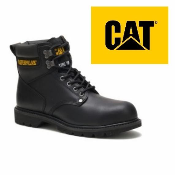 Diskon Sepatu Caterpillar Second Shift Steel Toes Black Safety Boots Original