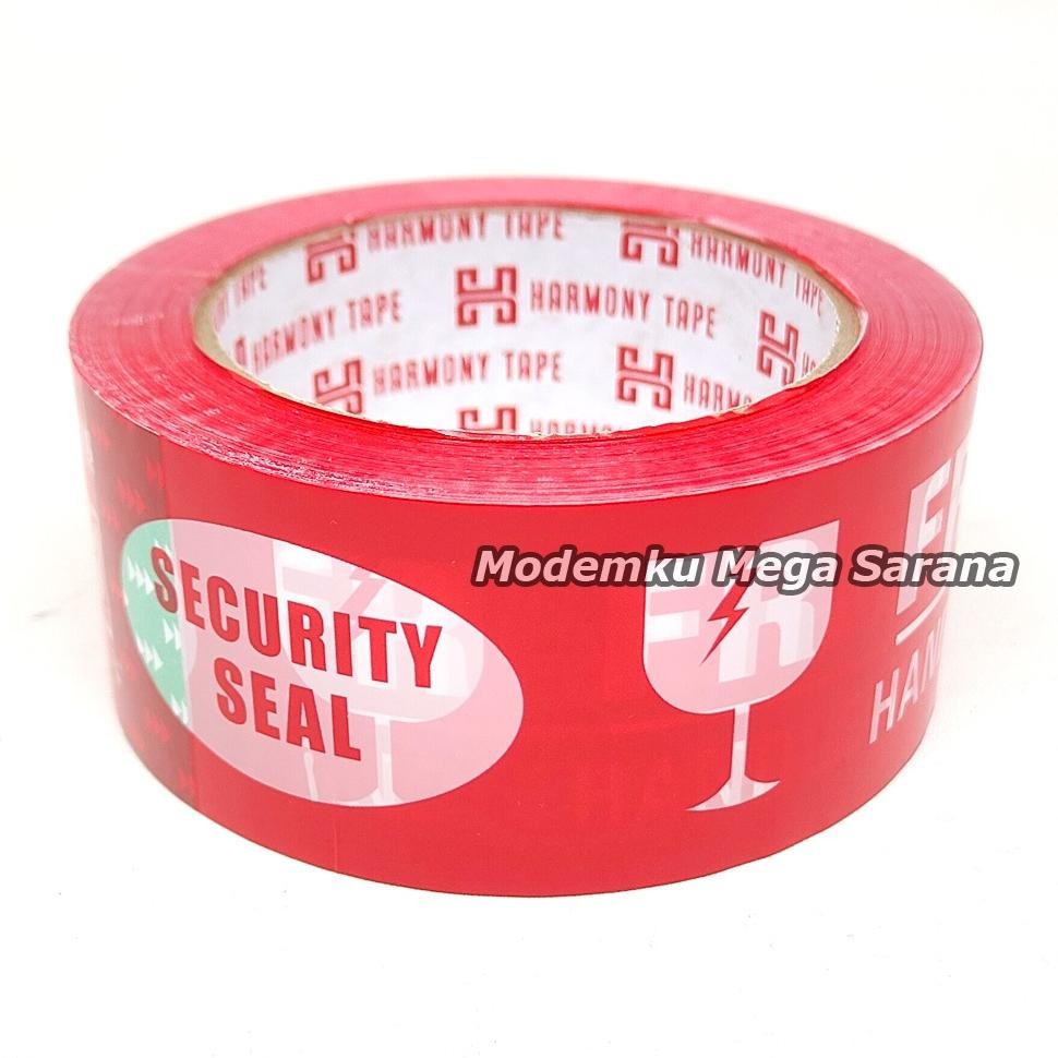 

Harmony Lakban Fragile 100 Yard 48mm Pecah Belah Jangan Dibanting Mudah Pecah Bocor - Merah