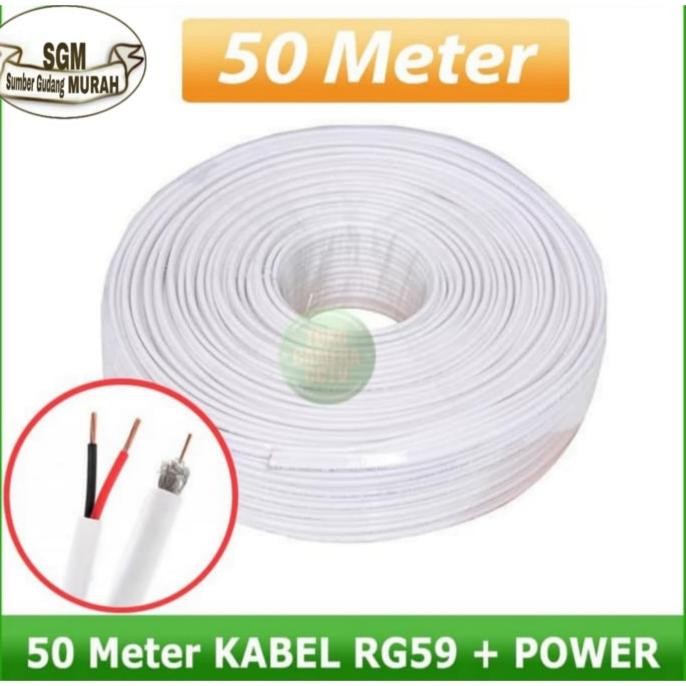 Murah Kabel Cctv Rg59+P Coaxial/Rg59