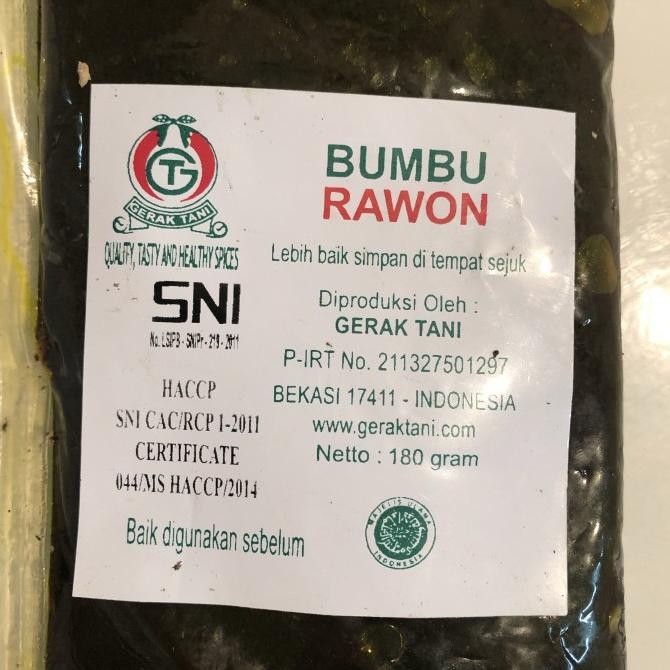 

Bumbu Gerak Tani Rawon 180gr nUg