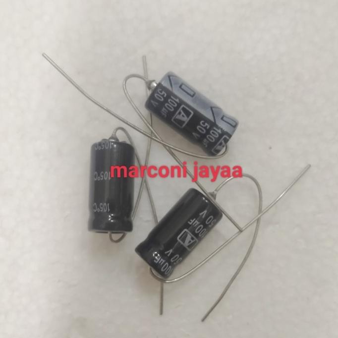 Promo kapasitor 100uf 50v axial COD