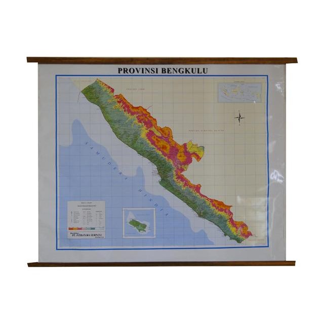 

Peta Provinsi Bengkulu (Bingkai) murah